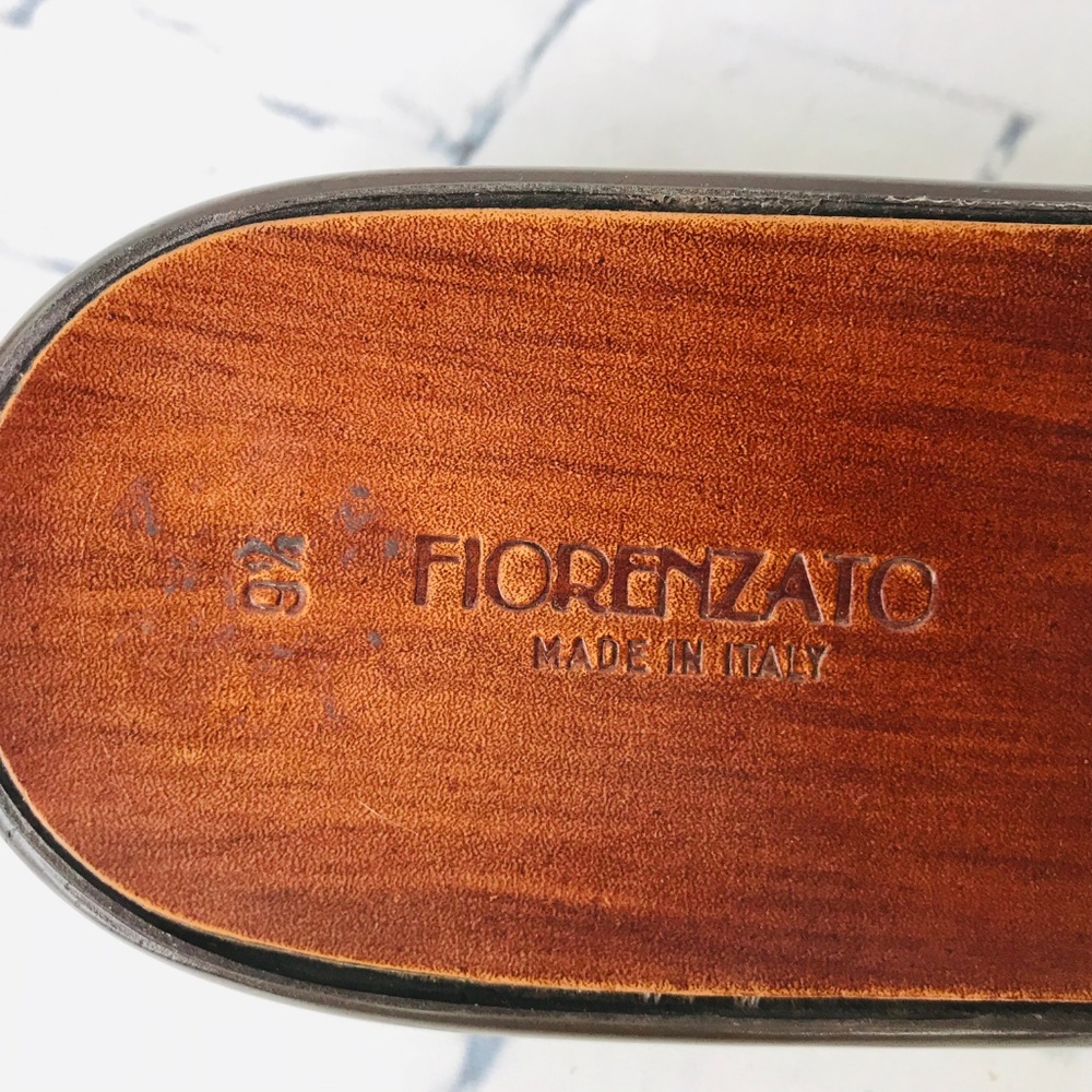 FIORENZATO PICASSO Made Italy Leather Slides EUC - Picture 4 of 8